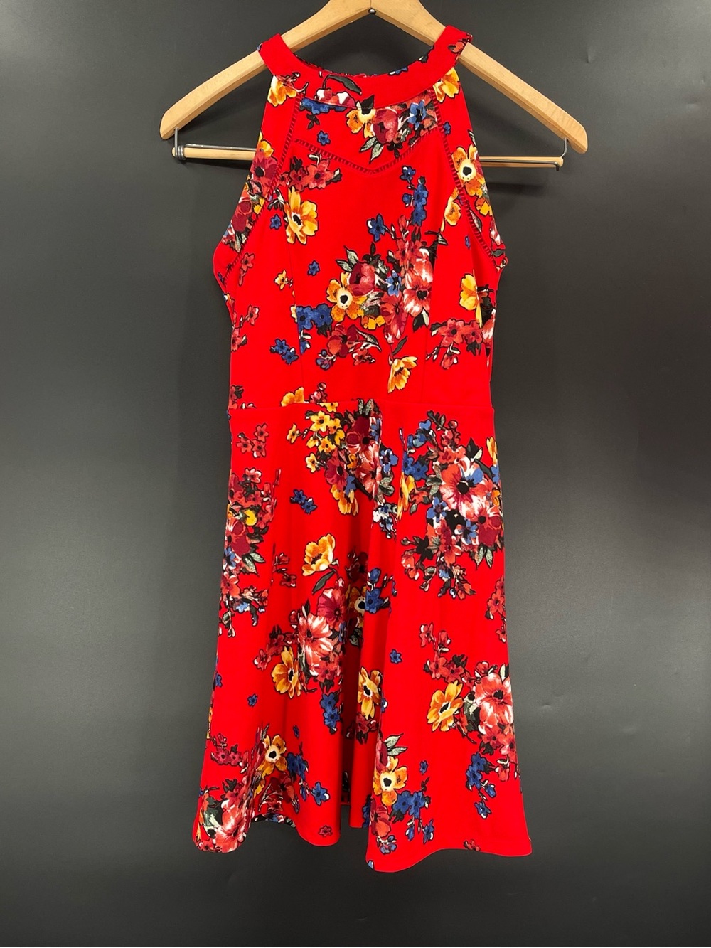 Stella & Sienna Red Floral Dress